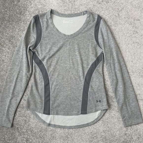Under Armour Tops - Under Armour Shirt Womens Small Grey Loose Fit Cold Gear Casual Active Top